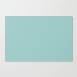 Pastel Blue Solid Color - Patternless Pairs Pantone 2022 Popular Color Eggshell Blue 14-4809 Canvas Print