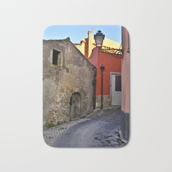 Medieval village of Sicily Bath Mat