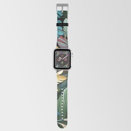 Tropical abstract leaves Apple Watch Band