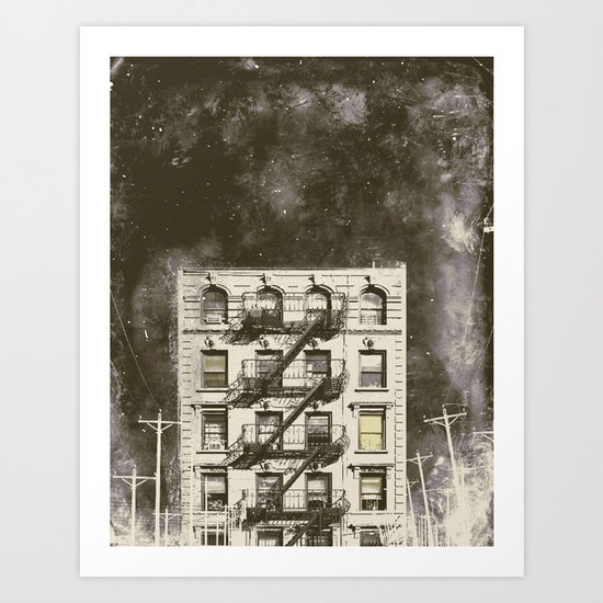 winter city 1 Art Print