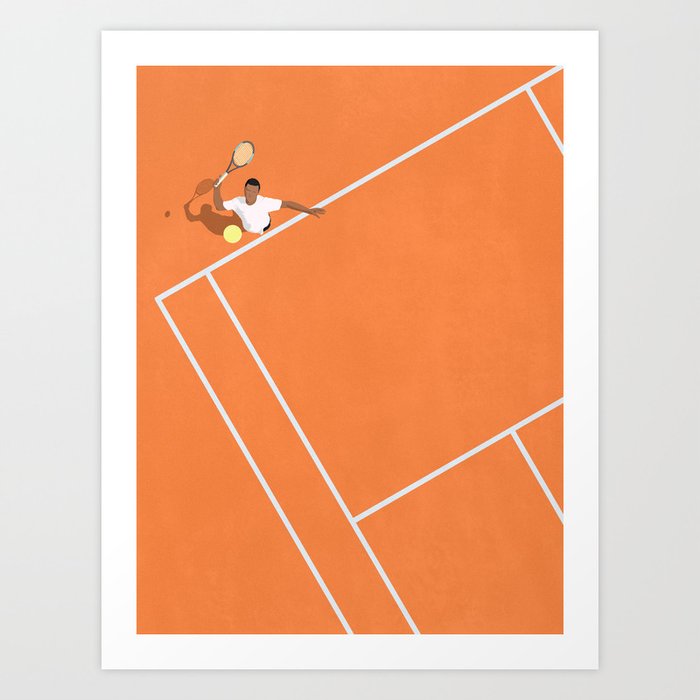 French Open Tennis Grand Slam  Art Print