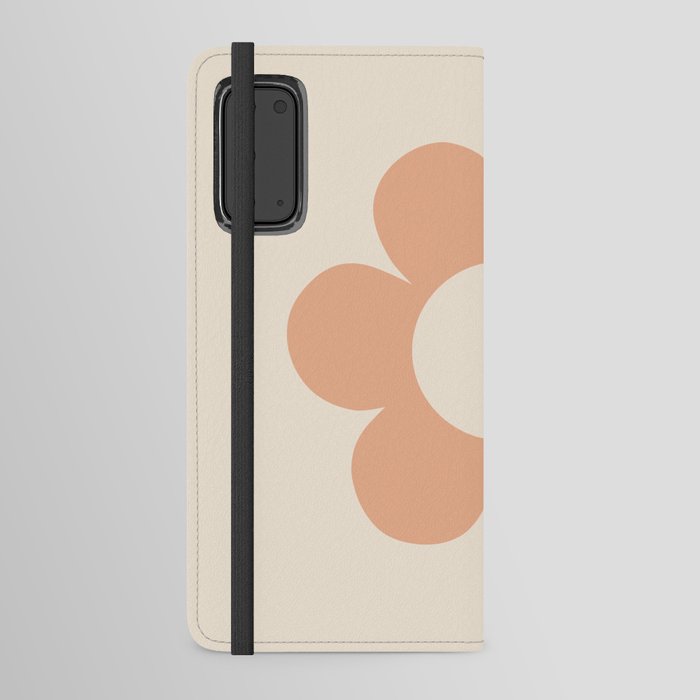 La Fleur | 04 - Flower Print Retro Art Boho Earth Tones Modern Floral Android Wallet Case