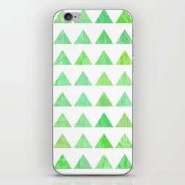 evergreen geometric pattern iPhone Skin