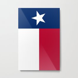 Texas state flag Metal Print