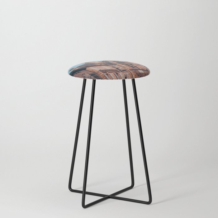 Buildings tops in city Sarlat | France | Europe Counter Stool