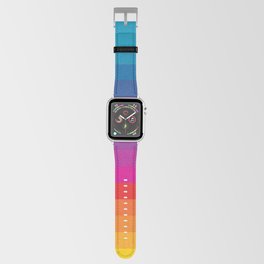  Classic 70s Vintage Style Retro Stripes - Funky Rainbow Apple Watch Band
