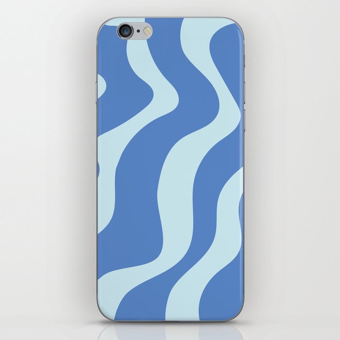 Blue Swirl Pattern iPhone Skin