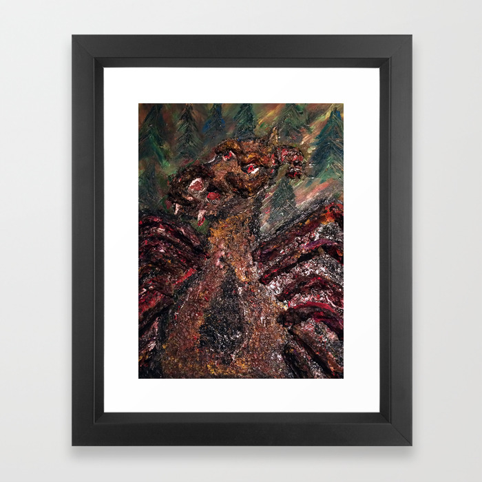 The Jersey Devil Framed Art Print By Skullivan Society6