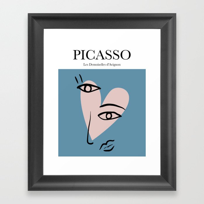 Picasso - Les Demoiselles d'Avignon Framed Art Print