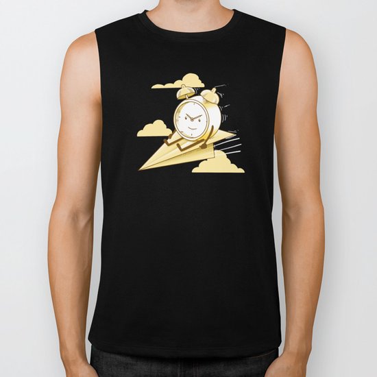 Time Flies Biker Tank