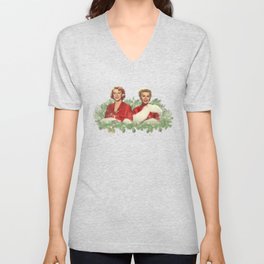 Sisters - A Merry White Christmas V Neck T Shirt