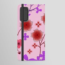 Flower Pattern Design Android Wallet Case