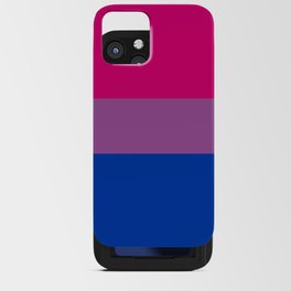 BiSexual pride flag colors iPhone Card Case