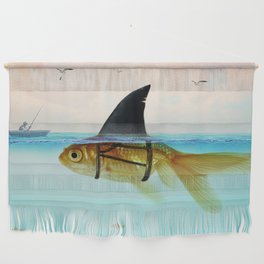 goldfish with a shark fin Wall Hanging