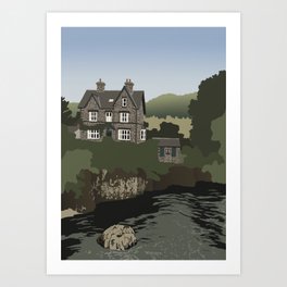 Betws-y-Coed Village, Snowdonia National Park, North Wales Art Print