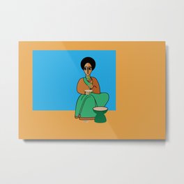 Ethiopian Woman Ethnic African Art Metal Print | Ethnic, Ethiopian, Woman, Traditional, Graffiti, Folkart, Ethiopia, African, Dress, Culture 