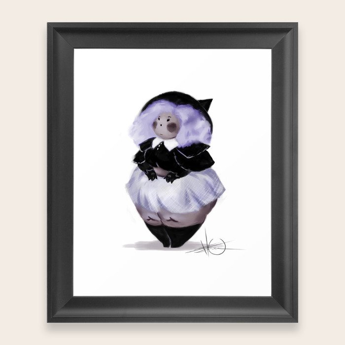 Purple Hair Witch Framed Art Print By Litttletom Society6