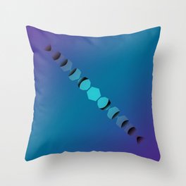 Polyhedral Dice Phases Throw Pillow