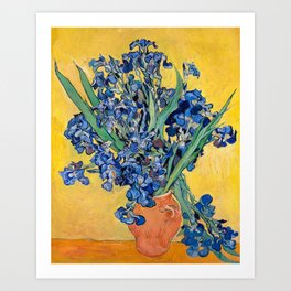 Van Gogh, Irises in a Vase, 1890 Art Print