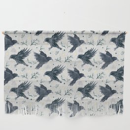 Odin's Ravens Pattern Print Wall Hanging