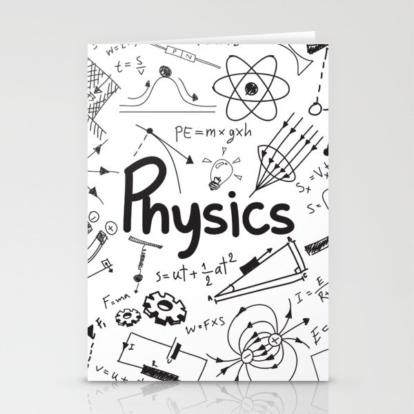 physics Stationery Cards