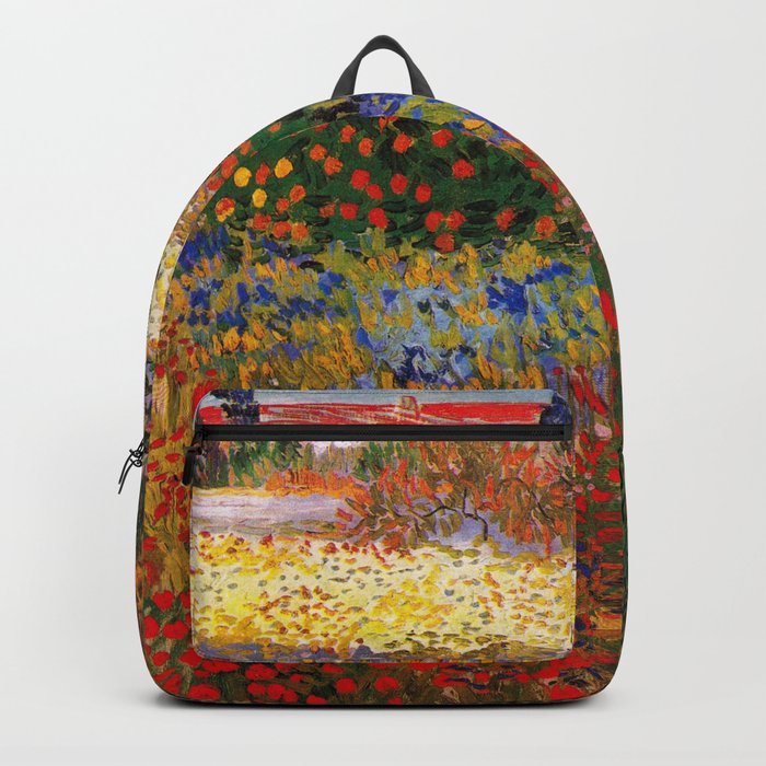 Garden in Bloom, Arles, Vincent van Gogh Backpack