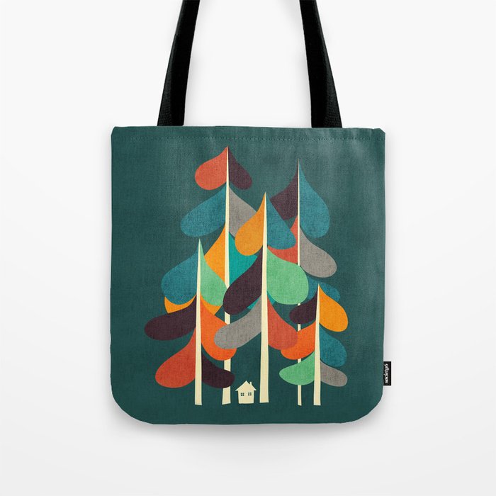 Cabin in the woods Tote Bag
