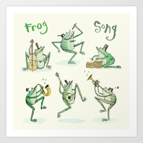 'Frog Song' Art Print