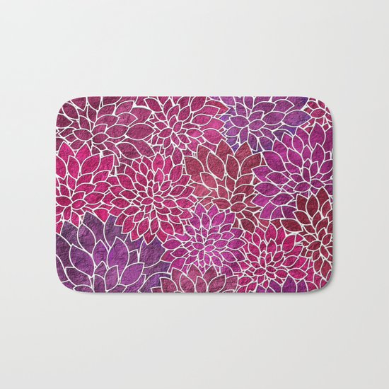 Floral Abstract 18 Bath Mat