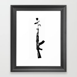 Flower AK47 Framed Art Print