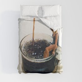 COFFEE by Beth Hoeckel Duvet Cover