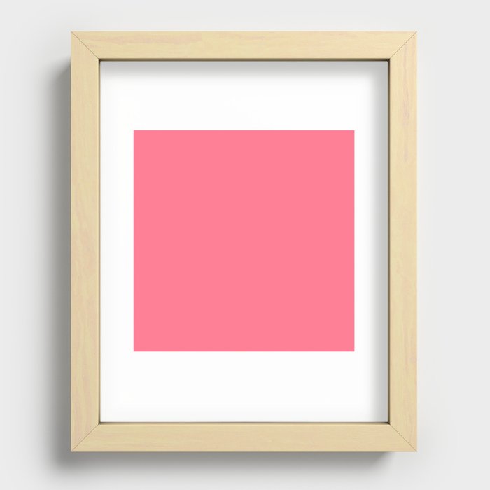 Pink Dahlia Recessed Framed Print