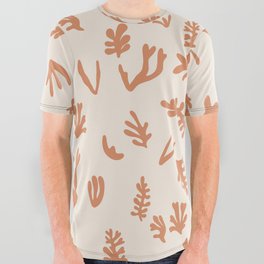 Matisse seaweed Cantaloupe All Over Graphic Tee