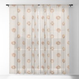 Nerses IV halftones Sheer Curtain