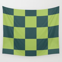 classic green plaid Luca Wall Tapestry
