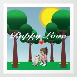 Puppy Love Art Print