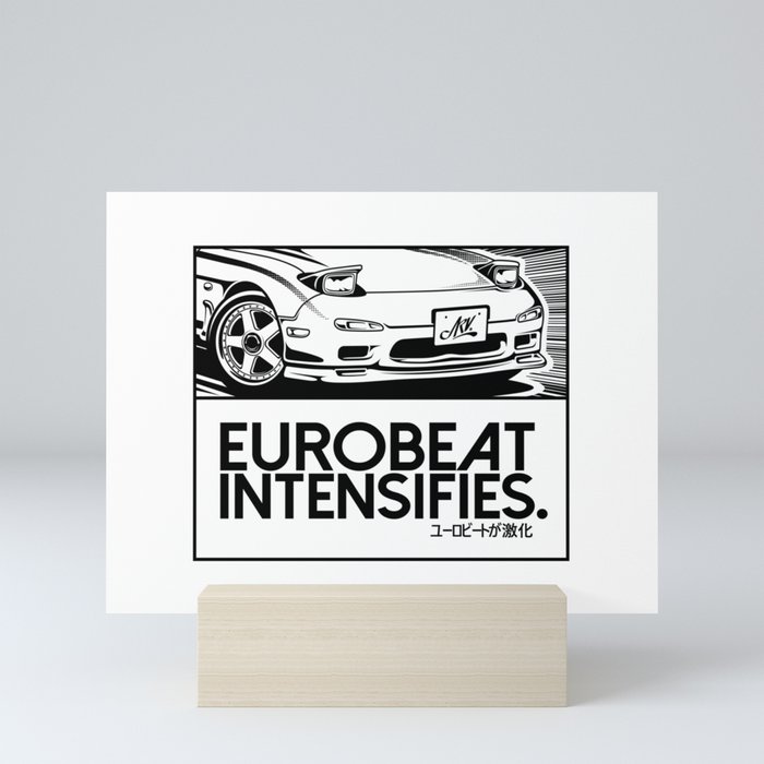 Eurobeat Intensifies - RX7 FD3S Mini Art Print