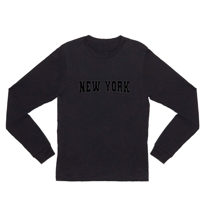 New York - Black Long Sleeve T Shirt