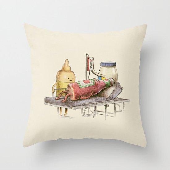 Emergency Transfusion Throw Pillow