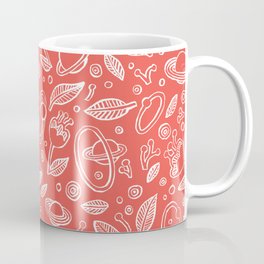 Spaceflowers red Coffee Mug