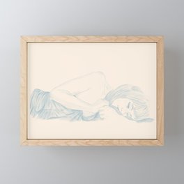 Sleeping Framed Mini Art Print