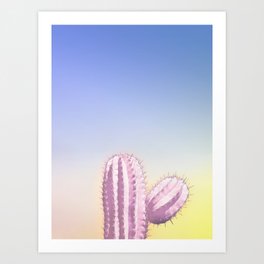 My Pink Cactus Art Print