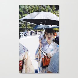 Kyoto | Chalk pastel Canvas Print