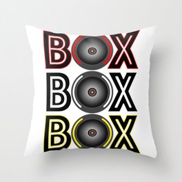 BOX BOX BOX radio call Throw Pillow