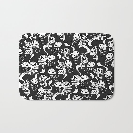 Mummy & Skeleton Bath Mat