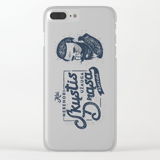 No Shave November Lithuania Clear iPhone Case
