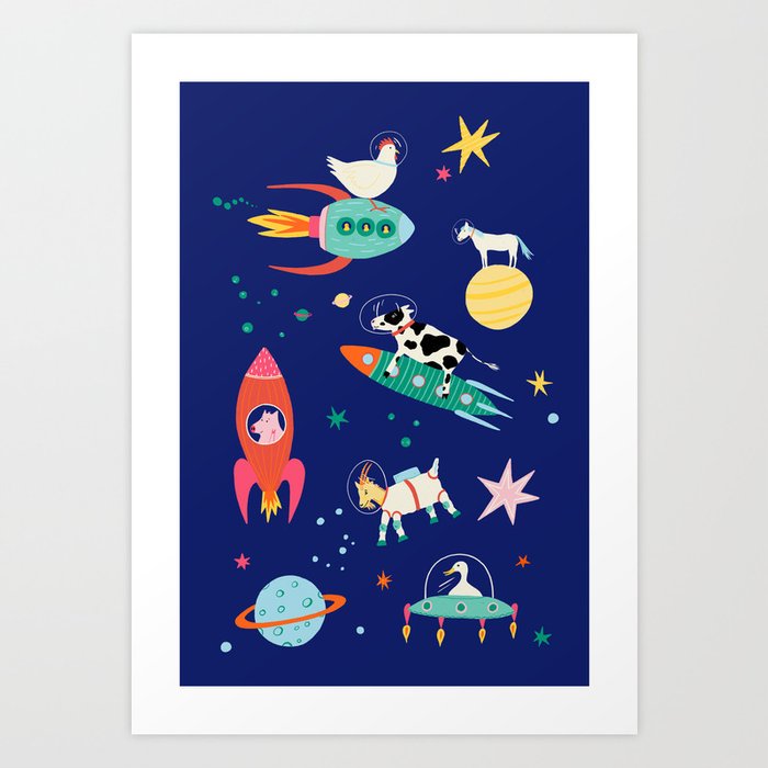 Space Farm Art Print