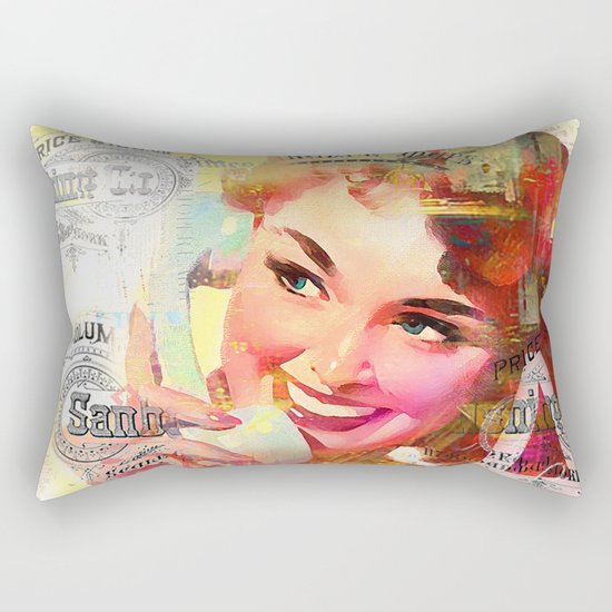 Wait a minute, I'll be right back Rectangular Pillow