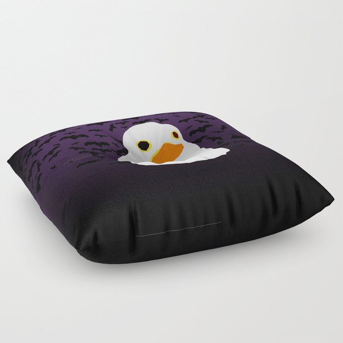 Fuzzy Duck Ghost Floor Pillow