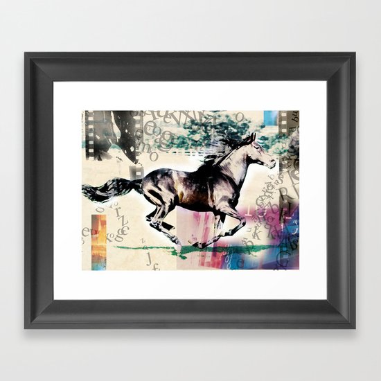 horse 01 Framed Art Print